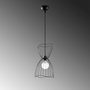 Opviq Zeyno - 6410 Lámpara de Araña Industrial Negra con Altura Ajustable